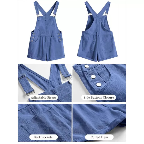 imageANRABESS Womenss Denim Shortalls Loose Fit Sleeveless Adjustable Straps Shorts Bib Overalls Jean ShortsBlue