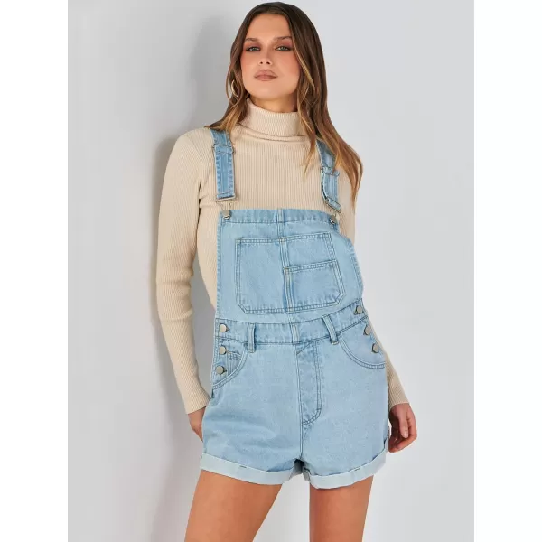 imageANRABESS Womenss Denim Shortalls Loose Fit Sleeveless Adjustable Straps Shorts Bib Overalls Jean ShortsWashed Azure