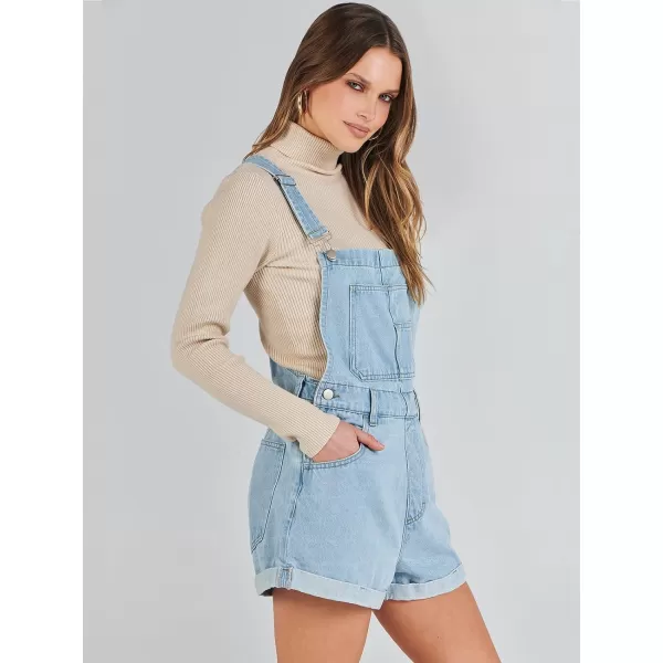 imageANRABESS Womenss Denim Shortalls Loose Fit Sleeveless Adjustable Straps Shorts Bib Overalls Jean ShortsWashed Azure