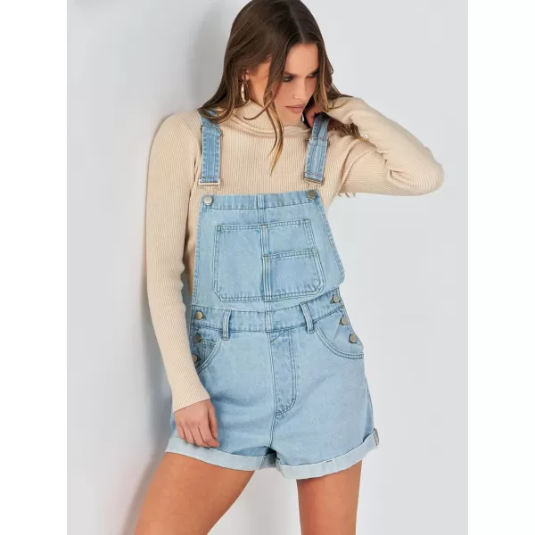 imageANRABESS Womenss Denim Shortalls Loose Fit Sleeveless Adjustable Straps Shorts Bib Overalls Jean ShortsWashed Azure