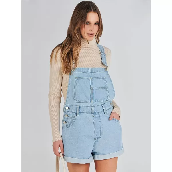 imageANRABESS Womenss Denim Shortalls Loose Fit Sleeveless Adjustable Straps Shorts Bib Overalls Jean ShortsWashed Azure