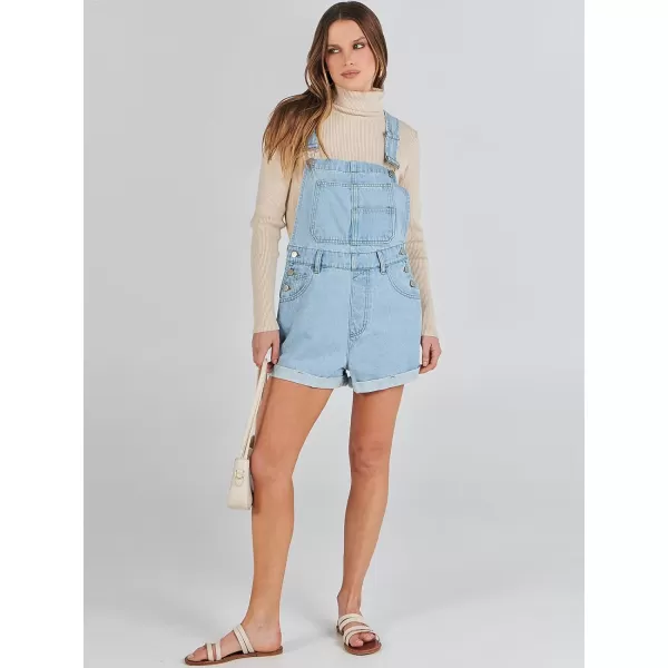 imageANRABESS Womenss Denim Shortalls Loose Fit Sleeveless Adjustable Straps Shorts Bib Overalls Jean ShortsWashed Azure