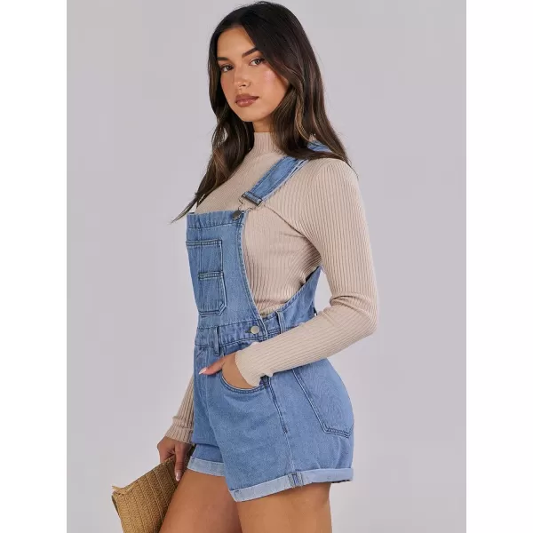 imageANRABESS Womenss Denim Shortalls Loose Fit Sleeveless Adjustable Straps Shorts Bib Overalls Jean ShortsWashed Blue