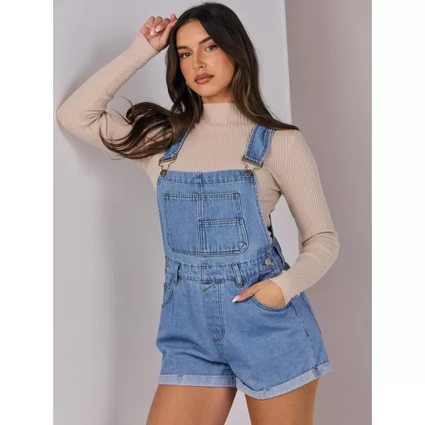imageANRABESS Womenss Denim Shortalls Loose Fit Sleeveless Adjustable Straps Shorts Bib Overalls Jean ShortsWashed Blue