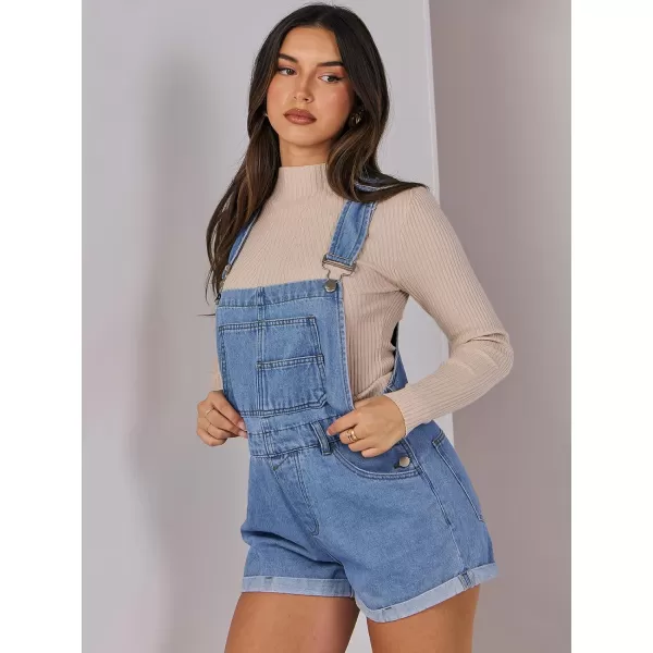 imageANRABESS Womenss Denim Shortalls Loose Fit Sleeveless Adjustable Straps Shorts Bib Overalls Jean ShortsWashed Blue