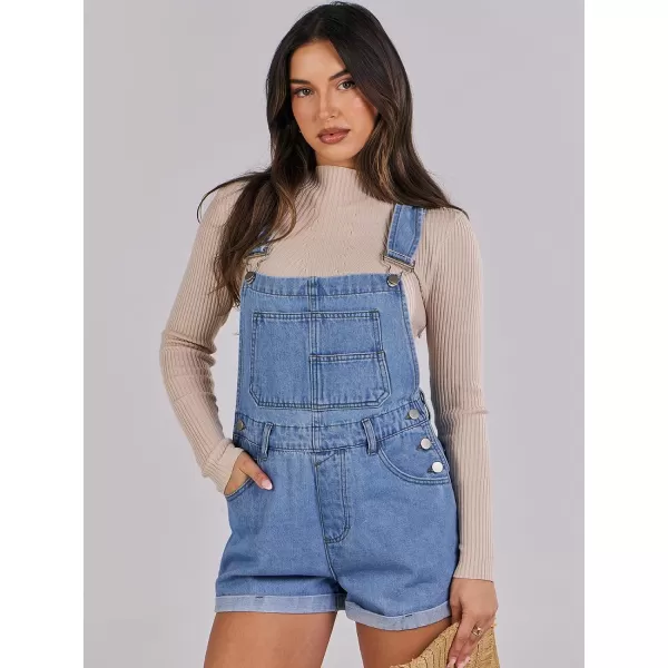 imageANRABESS Womenss Denim Shortalls Loose Fit Sleeveless Adjustable Straps Shorts Bib Overalls Jean ShortsWashed Blue