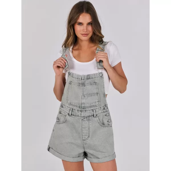 imageANRABESS Womenss Denim Shortalls Loose Fit Sleeveless Adjustable Straps Shorts Bib Overalls Jean ShortsWashed Retro Blue