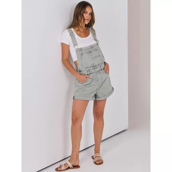 imageANRABESS Womenss Denim Shortalls Loose Fit Sleeveless Adjustable Straps Shorts Bib Overalls Jean ShortsWashed Retro Blue