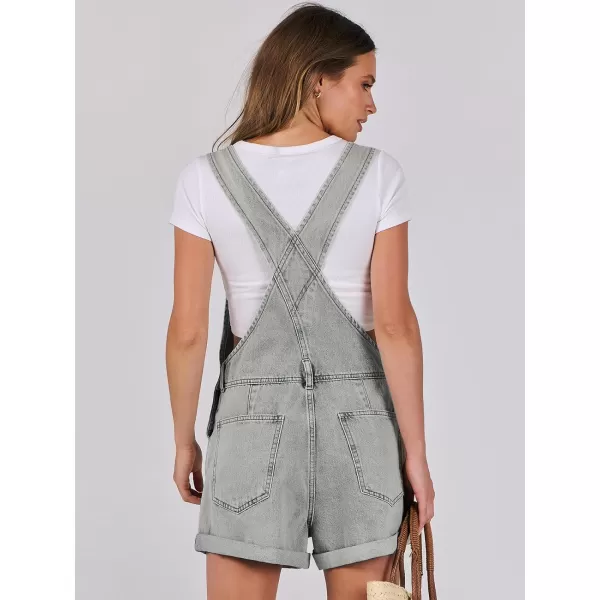imageANRABESS Womenss Denim Shortalls Loose Fit Sleeveless Adjustable Straps Shorts Bib Overalls Jean ShortsWashed Retro Blue