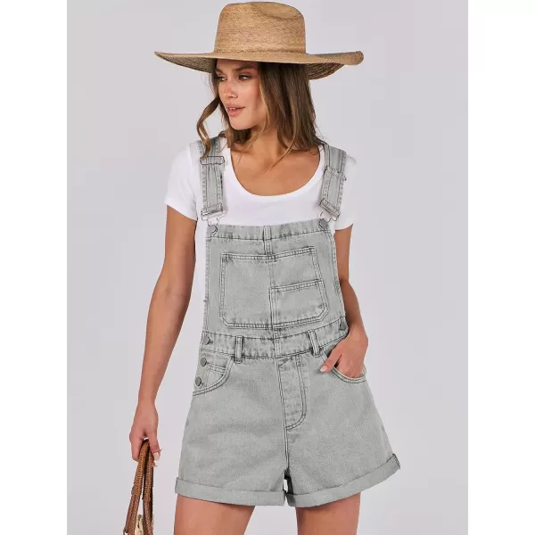imageANRABESS Womenss Denim Shortalls Loose Fit Sleeveless Adjustable Straps Shorts Bib Overalls Jean ShortsWashed Retro Blue
