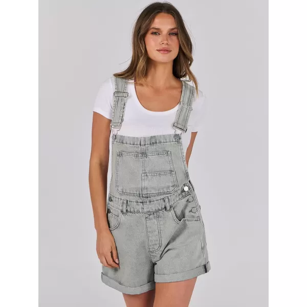 imageANRABESS Womenss Denim Shortalls Loose Fit Sleeveless Adjustable Straps Shorts Bib Overalls Jean ShortsWashed Retro Blue