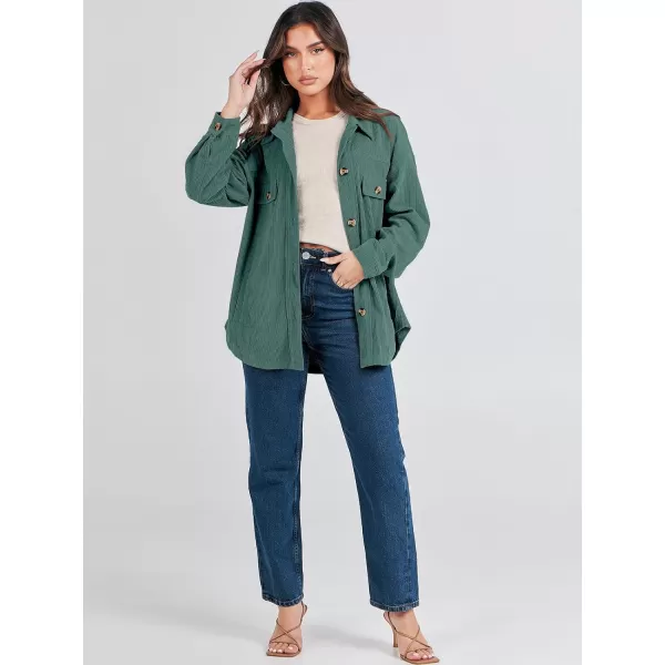imageANRABESSnbspWomens Corduroy Shacket Oversized Long Sleeve Button Down Shirts 2023 Trendy Cardigan Jacket CoatsLake