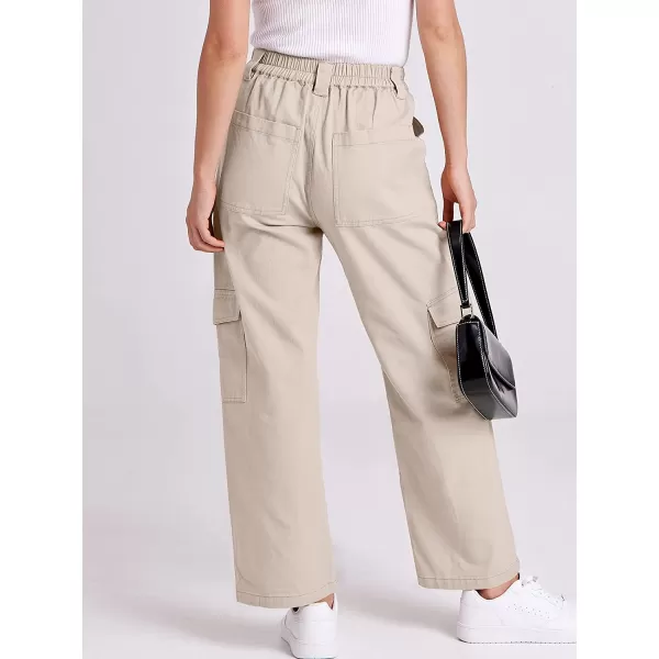 imageANRABESSnbspWomensnbspCargonbspPantsnbspHighnbspWaistednbspBaggynbspMultiplenbspPocketsnbspCasualnbspTrendynbspFashionnbspRelaxednbspFitnbspY2K TrousersAprico