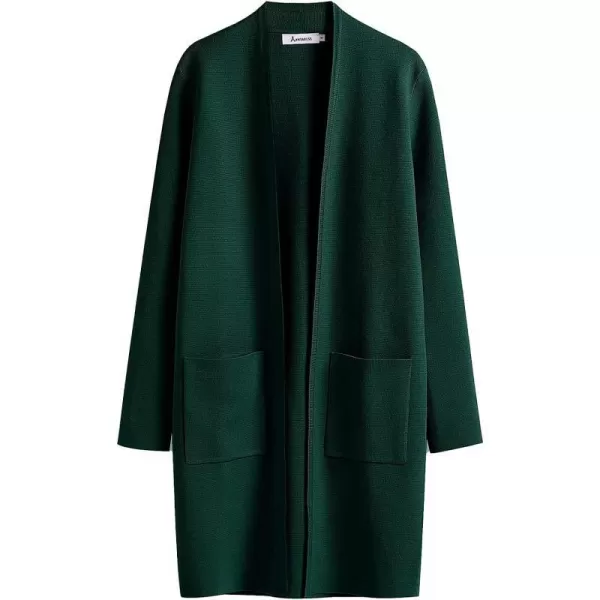 imageANRABESS Cardigan Sweater for Women Casual 2023 Fall Fashion Clothes Classy Long Sleeve Open Front Knit CoatiganOpal Green