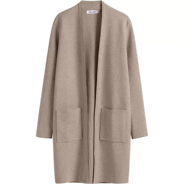 imageANRABESS Cardigan Sweater for Women Casual 2023 Fall Winter Fashion Coat Long Sleeve Open Front Knit Coatigan ClothesRed Khaki