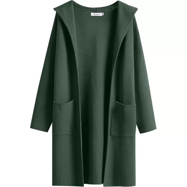 imageANRABESS Cardigan for Women Open Front Oversized Hoodie Sweater Coat Casual Pockets Knit Coatigan Jacket 2023 TrendyArmy Green