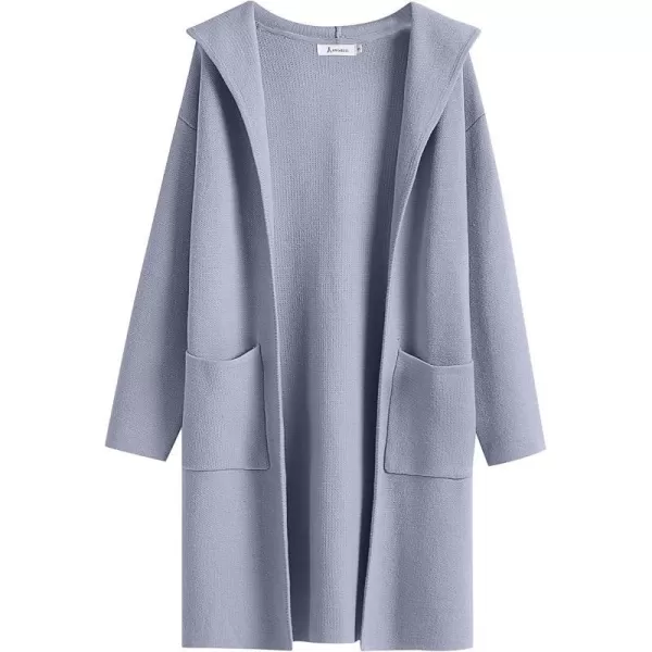 imageANRABESS Cardigan for Women Open Front Oversized Hoodie Sweater Coat Casual Pockets Knit Coatigan Jacket 2023 TrendyLight Purple