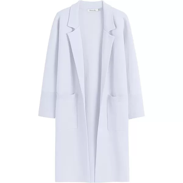 imageANRABESS Cardigan for Women Oversized Open Front Sweater Coat Long Sleeve Lapel Blazer Jacket Fall Outwear CoatiganLight Blue