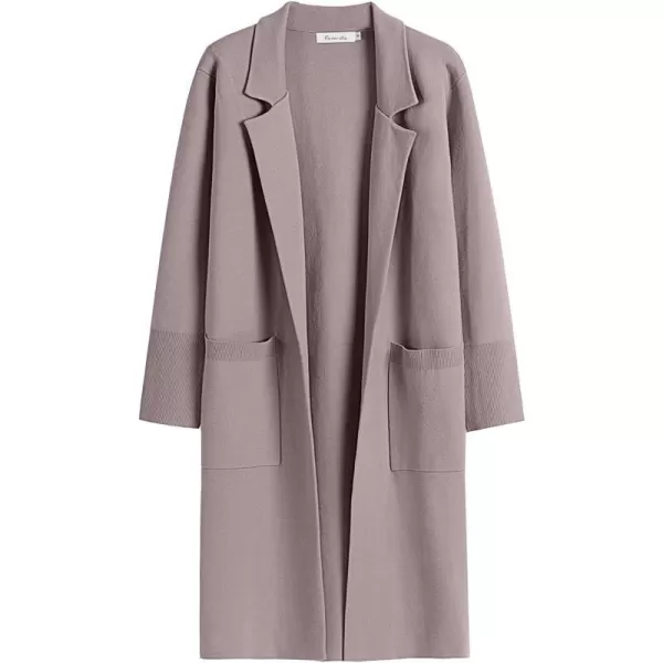 imageANRABESS Cardigan for Women Oversized Open Front Sweater Coat Long Sleeve Lapel Blazer Jacket Fall Outwear CoatiganRed Apricot