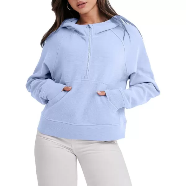 imageANRABESS Half Zip Sweatshirts Cropped Hoodies Fleece Womens Quarter Zip Up Pullover Sweaters Fall Outfits 2023 Winter ClothesSky