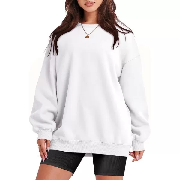 imageANRABESS Oversized Sweatshirt for Women Fleece Long Sleeve Crewneck Casual Pullover Top Fall 2023 Trendy ClothesWhite