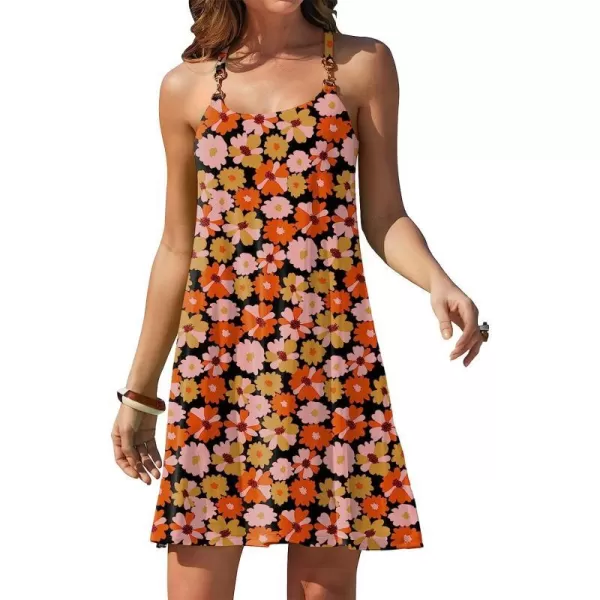 imageANRABESS Summer Dress for Women Beach Cover Up Sleeveless Strap Tank Mini Sundress Resort SwimwearFloral 02