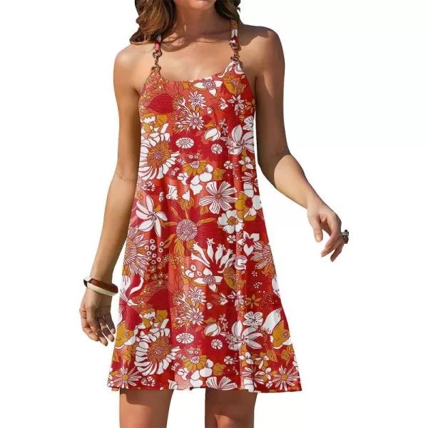 imageANRABESS Summer Dress for Women Beach Cover Up Sleeveless Strap Tank Mini Sundress Resort SwimwearFloral 03