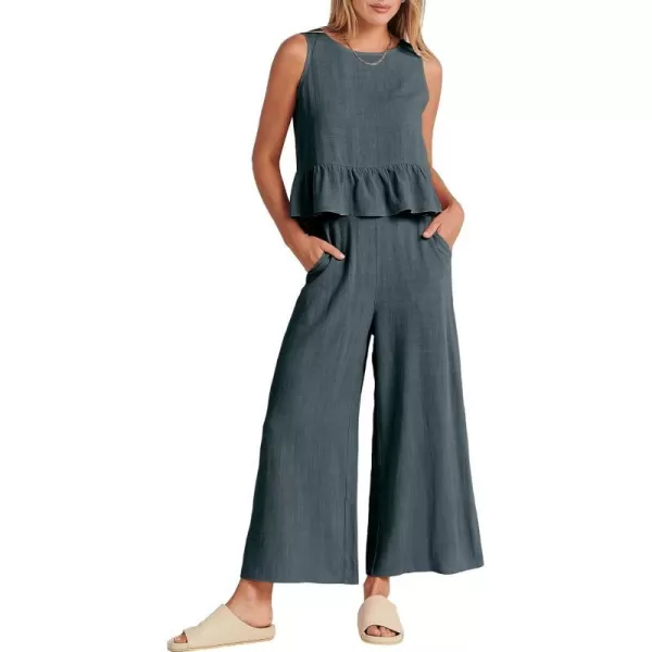 imageANRABESS Two Piece Outfits for Women Cruise Resort Wear 2024 Summer Set Vacation Sleeveless Linen Crop Tank Top Casual Matching Lounge Sets Tracksuits Long Pants Jumpsuits Clothes 817shenhuiLANRABESS Two Piece Outfits for Women Cruise Resort Wear 2024 Summer Set Vacation Sleeveless Linen Crop Tank Top Casual Matching Lounge Sets Tracksuits Long Pants Jumpsuits Clothes 817shenhuiL