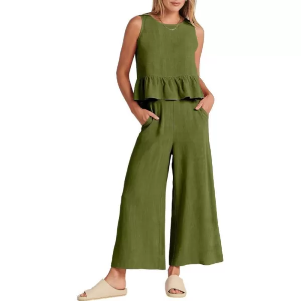imageANRABESS Two Piece Sets for Women Summer Vacation Nashville Outfits Sleeveless Linen Crop Top Casual Matching Lounge Sets Comfy Tracksuits Long Pants Jumpsuits 2024 Fashion Clothes 817junlvXLANRABESS Two Piece Sets for Women Summer Vacation Nashville Outfits Sleeveless Linen Crop Top Casual Matching Lounge Sets Comfy Tracksuits Long Pants Jumpsuits 2024 Fashion Clothes 817junlvXL