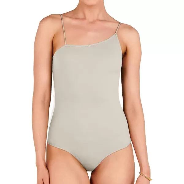 imageANRABESS Women Bodysuit Spaghetti Strap Sleeveless Sexy Scoop Neck Backless Going To Top JumpsuitGrey
