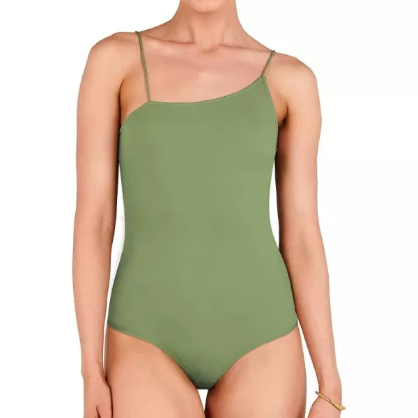 imageANRABESS Women Bodysuit Spaghetti Strap Sleeveless Sexy Scoop Neck Backless Going To Top JumpsuitPea Green