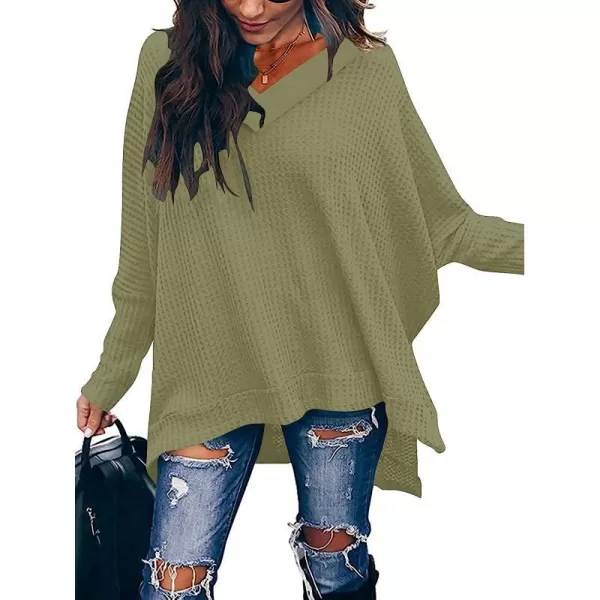 V-neck Army Green