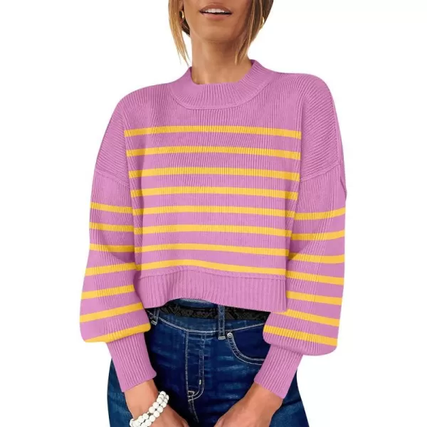 Stripe Purple Yellow