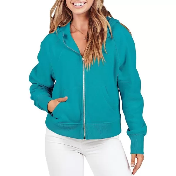 imageANRABESS Women Hoodies Fleece Lined Full Zipper Sweatshirts Long Sleeve Crop Tops Clothes Sweater Thumb HoleLake