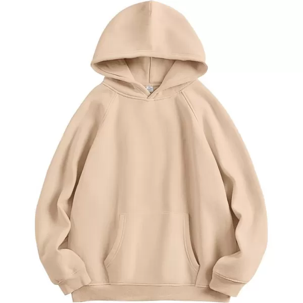 imageANRABESS Women Hoodies Fleece Oversized Sweatshirt Casual Basic Long Sleeve Athletic Workout Pullover Fall ClothesApricot