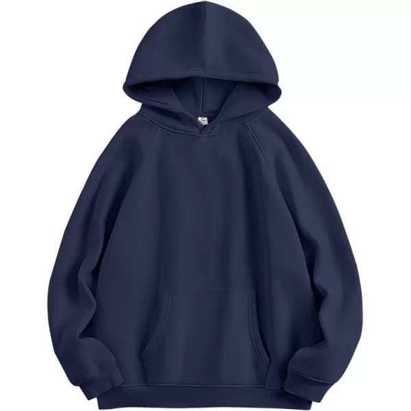 imageANRABESS Women Hoodies Fleece Oversized Sweatshirt Casual Basic Long Sleeve Athletic Workout Pullover Fall ClothesNavy Blue