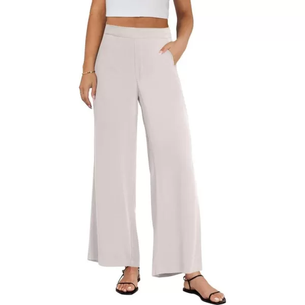 imageANRABESS Women Linen Palazzo Pants Summer Wide Leg High Waisted Casual Loose Flowy Work Pant Trousers with Pocket04 Apricot