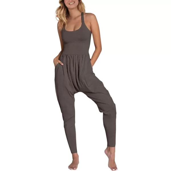 imageANRABESS Women Summer Casual Loose Sleeveless Jumpsuit Romper Tank Harem Overalls Yoga OutfitsGray