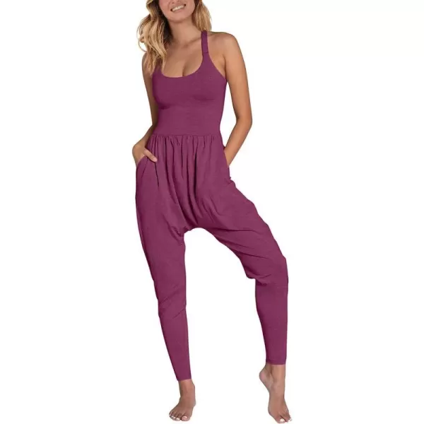 imageANRABESS Women Summer Casual Loose Sleeveless Jumpsuit Romper Tank Harem Overalls Yoga OutfitsPurple