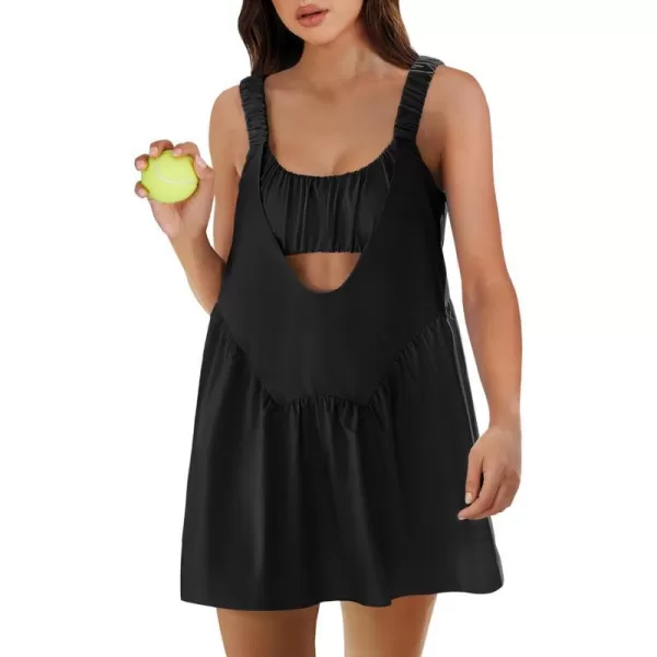 imageANRABESS Women Summer Sleeveless Mini Dress Builtin Bra and Shorts Casual Cutout Workout Athletic 2 Piece Tennis DressesBlack