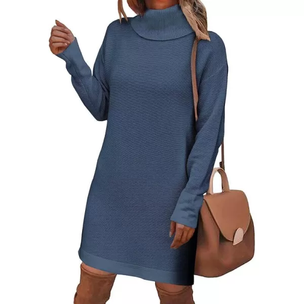 imageANRABESS Women Turtleneck Long Batwing Sleeve Casual Loose Oversized Sweater Dress Knit Fall Winter Pullover DressesDusty Blue