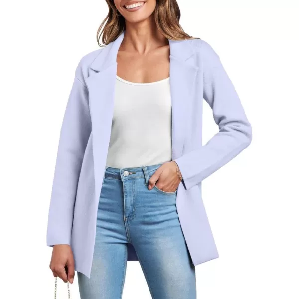 imageANRABESS Womens 2023 Open Front Cardigan Coats Long Sleeve Lapel Casual Chunky Sweater Blazer Jacket for Fall WinterBlue