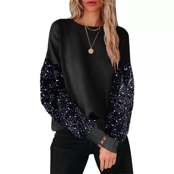 imageANRABESS Womens 2023 Trendy Sweaters Long Sleeve Crewneck Cable Knit Pullover Oversized Casual Chunky TopsBlack 02