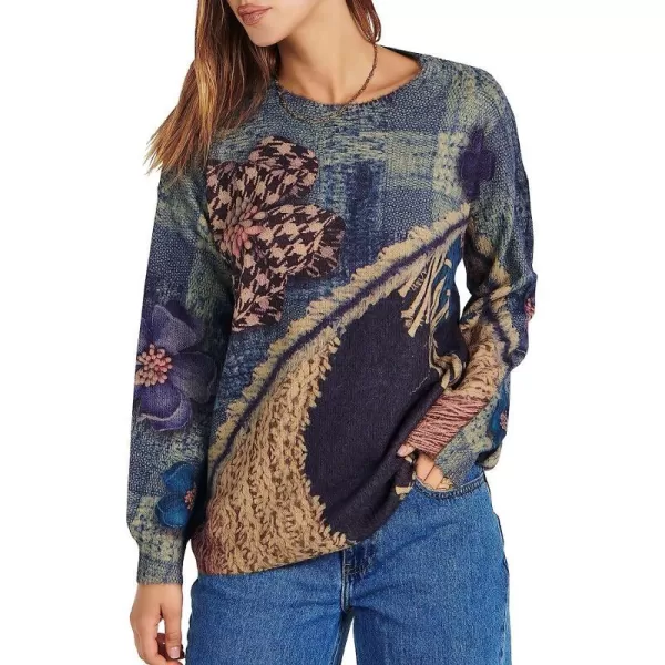 imageANRABESS Womens Boho Sweater Long Sleeve Crewneck Casual Loose Oversized Graphic Pullover Sweater TopGraphic 10