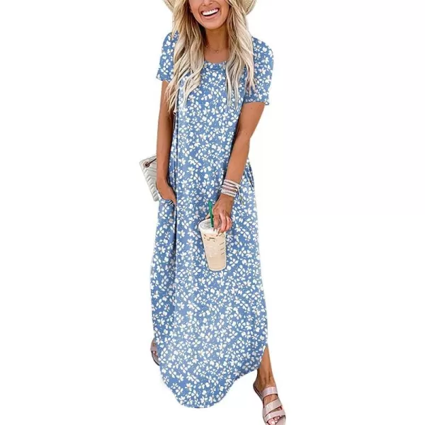 imageANRABESS Womens Casual Loose Short Sleeve Long Dress Split Maxi Summer Beach Dress with PocketsFloral 03