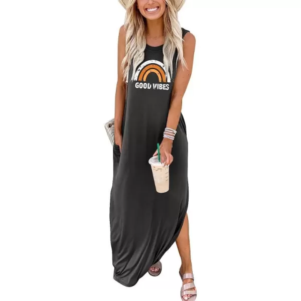 imageANRABESS Womens Casual Loose Sundress Long Dress Sleeveless Split Maxi Dresses Summer Beach Dress with Pockets02 Charcoal Rainbow