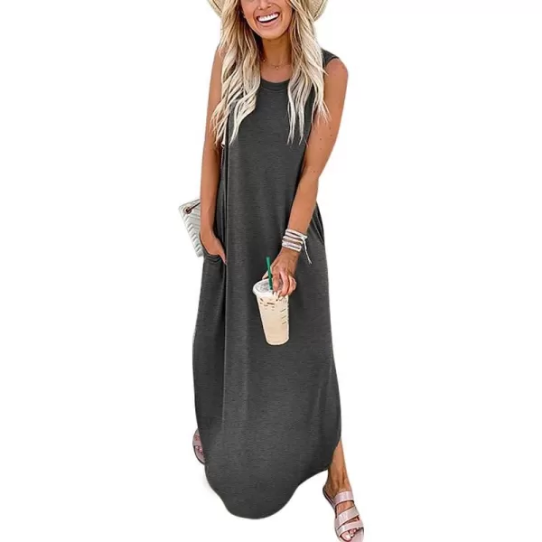 imageANRABESS Womens Casual Loose Sundress Long Dress Sleeveless Split Maxi Dresses Summer Beach Dress with Pockets02 Grey