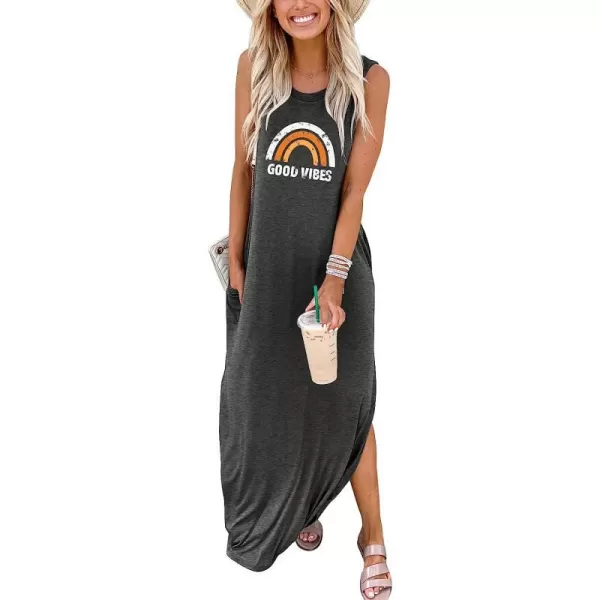 imageANRABESS Womens Casual Loose Sundress Long Dress Sleeveless Split Maxi Dresses Summer Beach Dress with Pockets02 Grey Rainbow