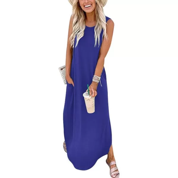 imageANRABESS Womens Casual Loose Sundress Long Dress Sleeveless Split Maxi Dresses Summer Beach Dress with Pockets02 Royal Blue