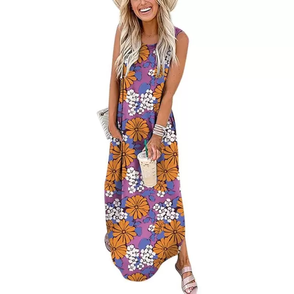 imageANRABESS Womens Casual Loose Sundress Long Dress Sleeveless Split Maxi Dresses Summer Beach Dress with PocketsFloral 04